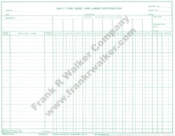 Daily Time Sheet and Labor Distribution #506