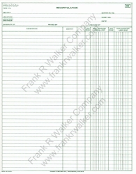 Recapitulation Sheets #517-L (Legal Size)