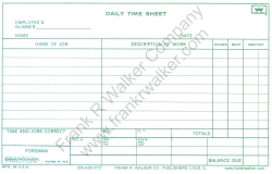 daily time sheets