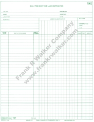 Daily Time Sheet and Labor Distribution #505